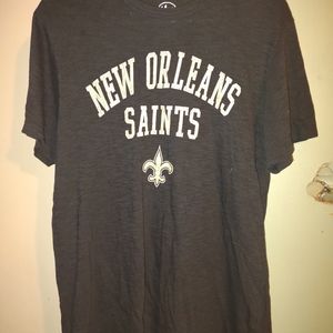 Men's New Orleans Saints‎ Black Short Sleeve T shirt Size Large